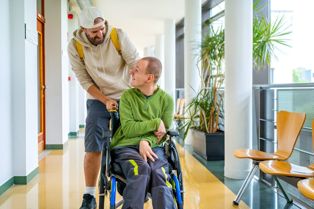 Client receiving Core Supports and Complex Neurological care from Saha Supports - Blog Image